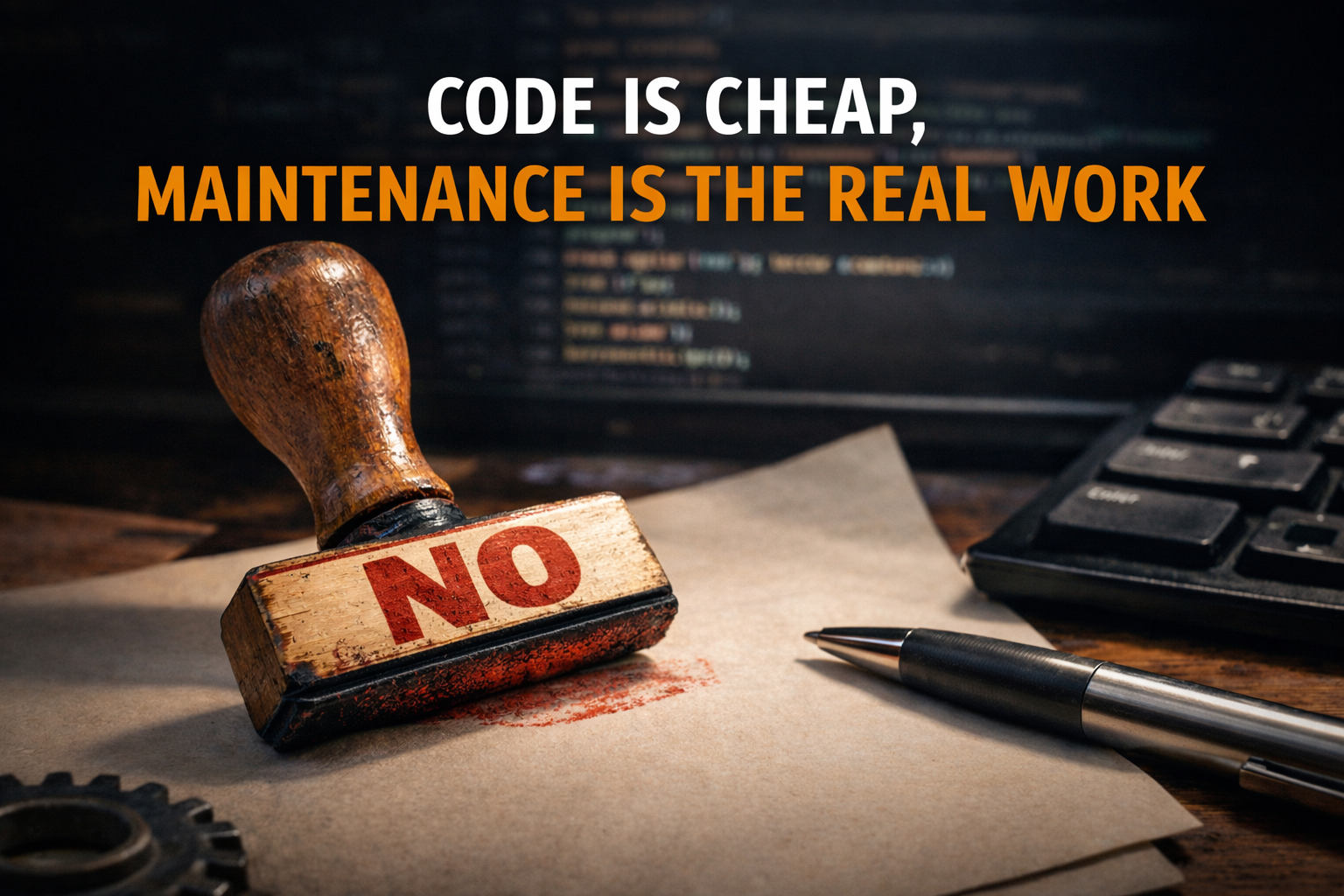 Code Is Cheap, Maintenance Is the Real Work